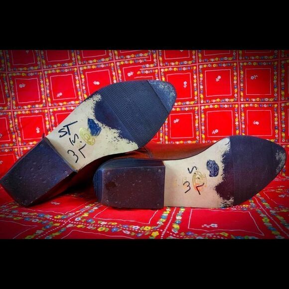 Vtg 1970s DESIGNER Etienne Aigner Alligator 2Tone Brown TALL Riding Boots Sz 7.5 - Picture 7 of 7